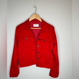 Kancan red Jean jacket size medium women’s